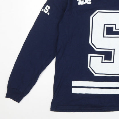 SZA TDE Blue Large Long Sleeve Graphic Sweatshirt Music Logo