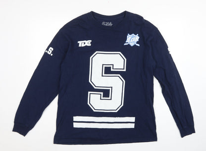 SZA TDE Blue Large Long Sleeve Graphic Sweatshirt Music Logo