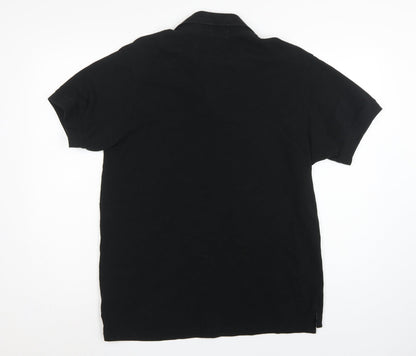 Russell Athletic Men’s Black XL Cotton Embroidered Logo Polo Shirt