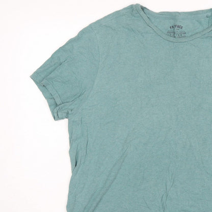 FatFace Men’s Blue XL Organic Cotton Crew Neck Logo T-Shirt