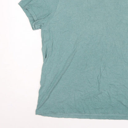 FatFace Men’s Blue XL Organic Cotton Crew Neck Logo T-Shirt