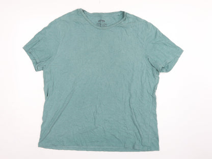 FatFace Men’s Blue XL Organic Cotton Crew Neck Logo T-Shirt