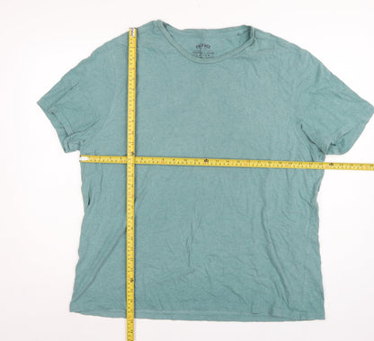 FatFace Men’s Blue XL Organic Cotton Crew Neck Logo T-Shirt