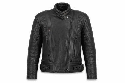 Rhino Women’s Black UK 14 Leather Motorcycle Biker Jacket