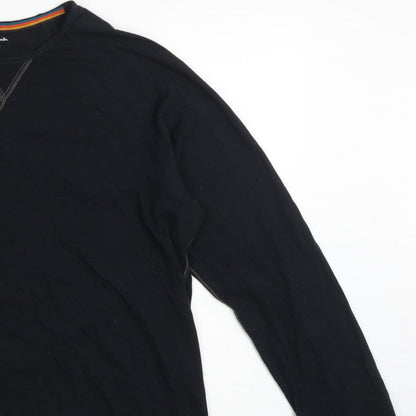 Paul Smith Men’s Black XL Cotton Long Sleeve Pyjama Top Logo