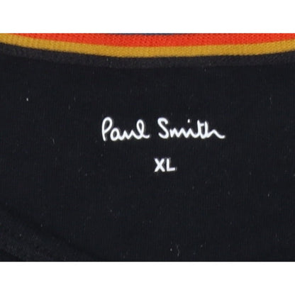 Paul Smith Men’s Black XL Cotton Long Sleeve Pyjama Top Logo