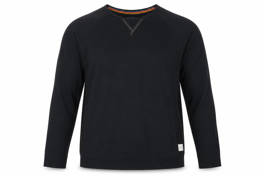 Paul Smith Men’s Black XL Cotton Long Sleeve Pyjama Top Logo