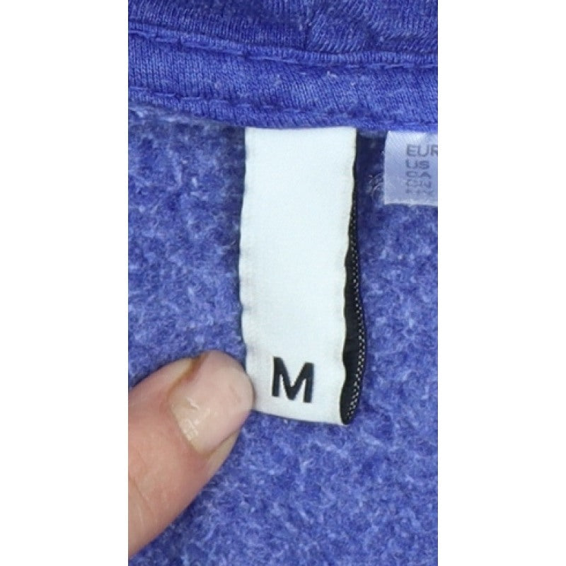 H&M Divided Women Blue M Full Zip Hooded Fleece Hoodie