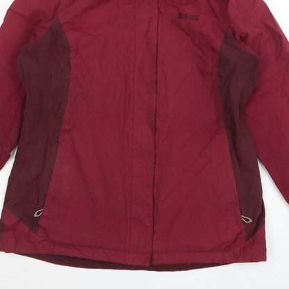 Regatta Women’s Red UK 16 Hooded Waterproof Rain Jacket Hydrofort