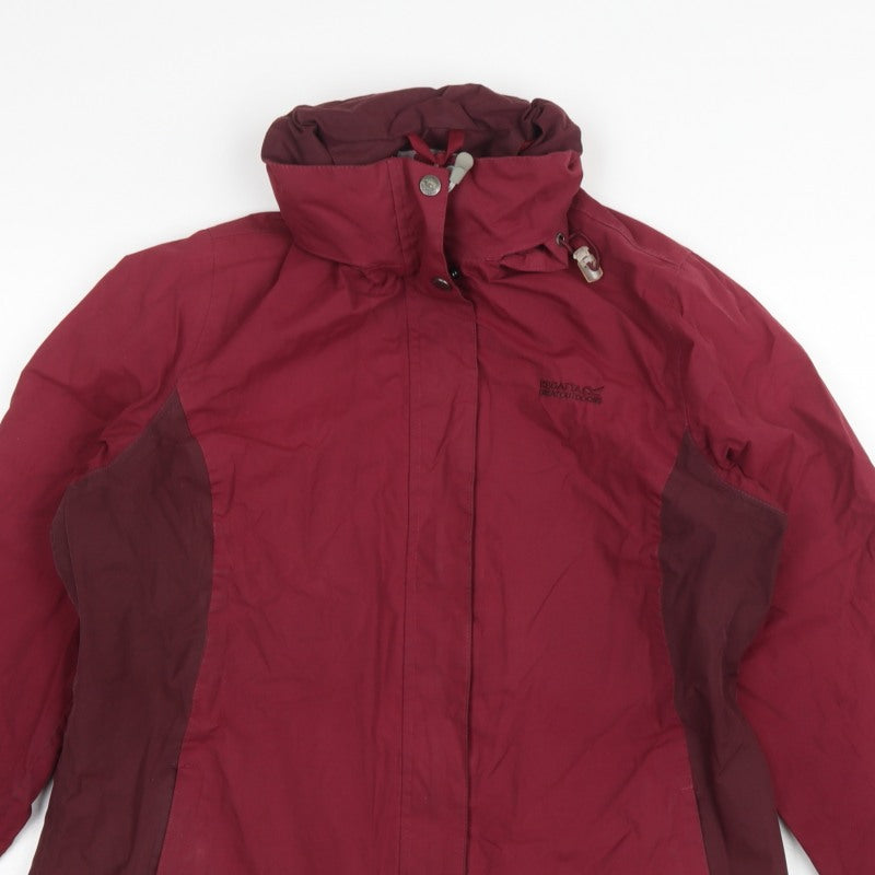 Regatta Women’s Red UK 16 Hooded Waterproof Rain Jacket Hydrofort