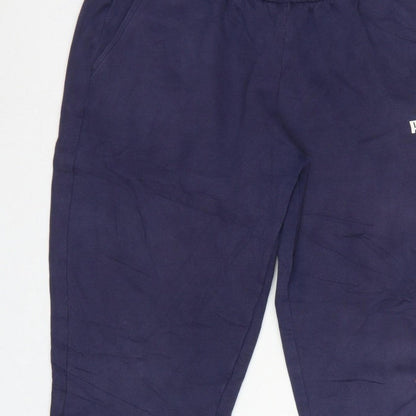 Puma Women’s Navy UK 12 Jogger Sweatpants Elastic Waist Pockets