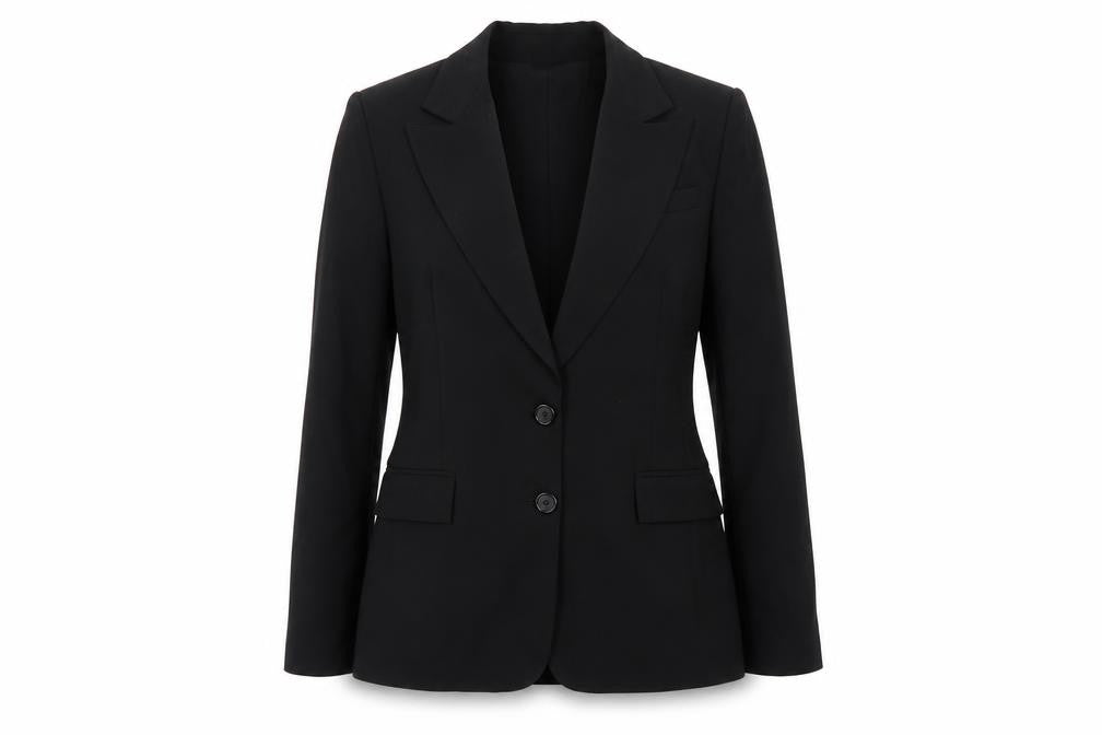 Club Monaco Women’s Black Size 8 Wool Blend Tailored Blazer Jacket