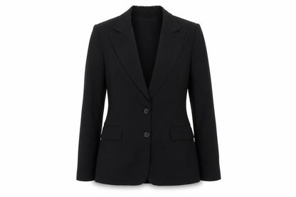 Club Monaco Women’s Black Size 8 Wool Blend Tailored Blazer Jacket