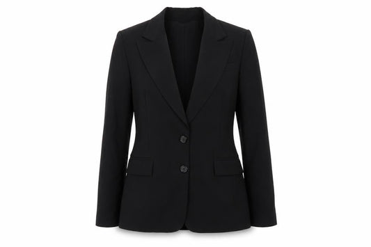 Club Monaco Women’s Black Size 8 Wool Blend Tailored Blazer Jacket