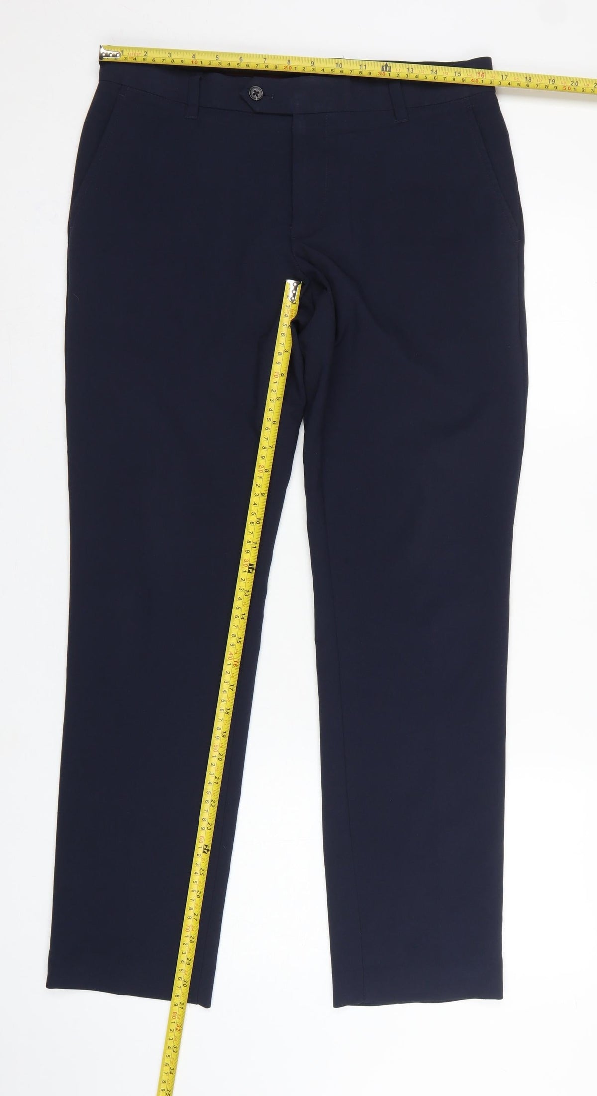 Next Men’s Navy 32in Regular Straight Dress Trousers 31in Leg