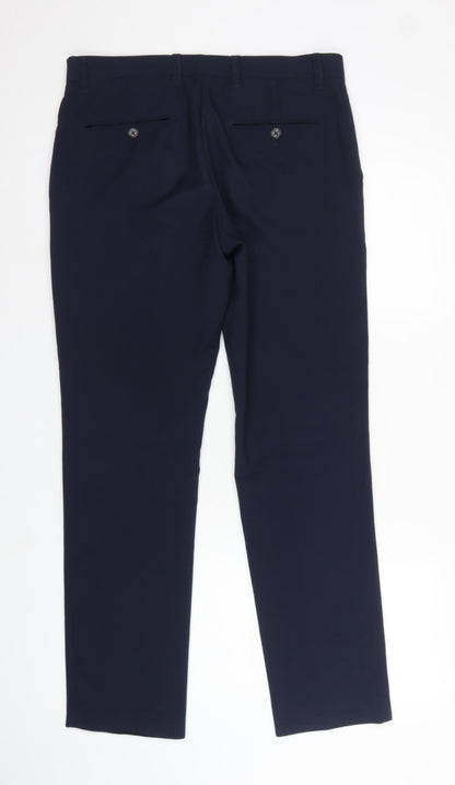 Next Men’s Navy 32in Regular Straight Dress Trousers 31in Leg