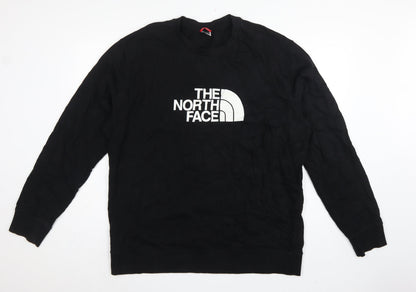 The North Face Men’s Black XXL Logo Crew Neck Pullover Sweatshirt