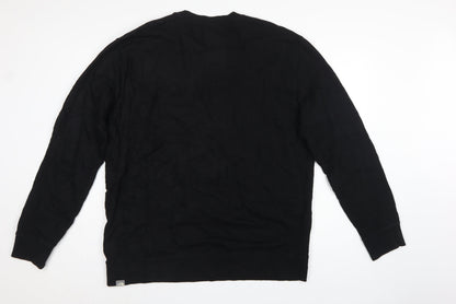 The North Face Men’s Black XXL Logo Crew Neck Pullover Sweatshirt