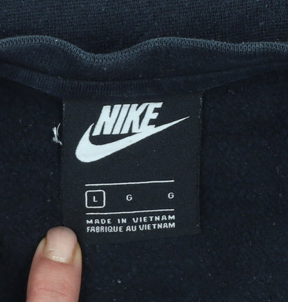 Nike Men’s Black L Pullover Sweatshirt Graphic Print Sports Logo