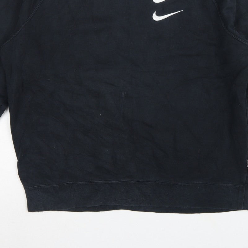 Nike Men’s Black L Pullover Sweatshirt Graphic Print Sports Logo