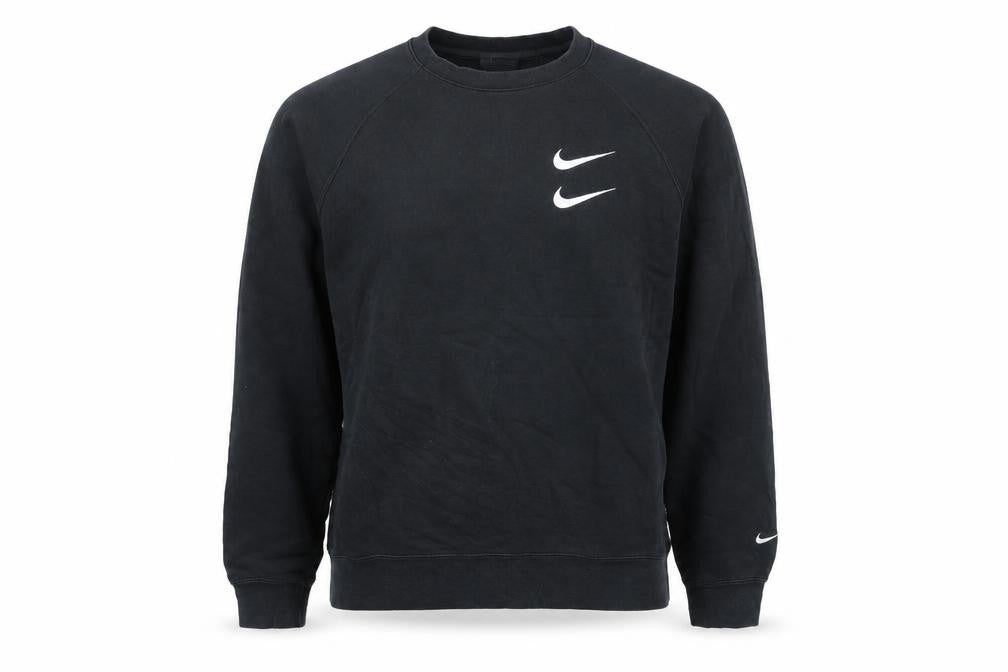 Nike Men’s Black L Pullover Sweatshirt Graphic Print Sports Logo