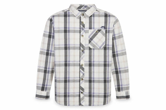 Weird Fish Men's Multicoloured Plaid Cotton Button-Up Shirt L
