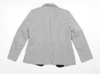 Oasis Women’s Grey UK 10 Tailored Lined Notch Lapel Blazer