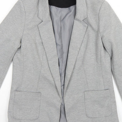 Oasis Women’s Grey UK 10 Tailored Lined Notch Lapel Blazer