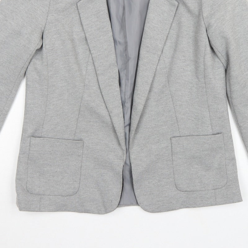 Oasis Women’s Grey UK 10 Tailored Lined Notch Lapel Blazer