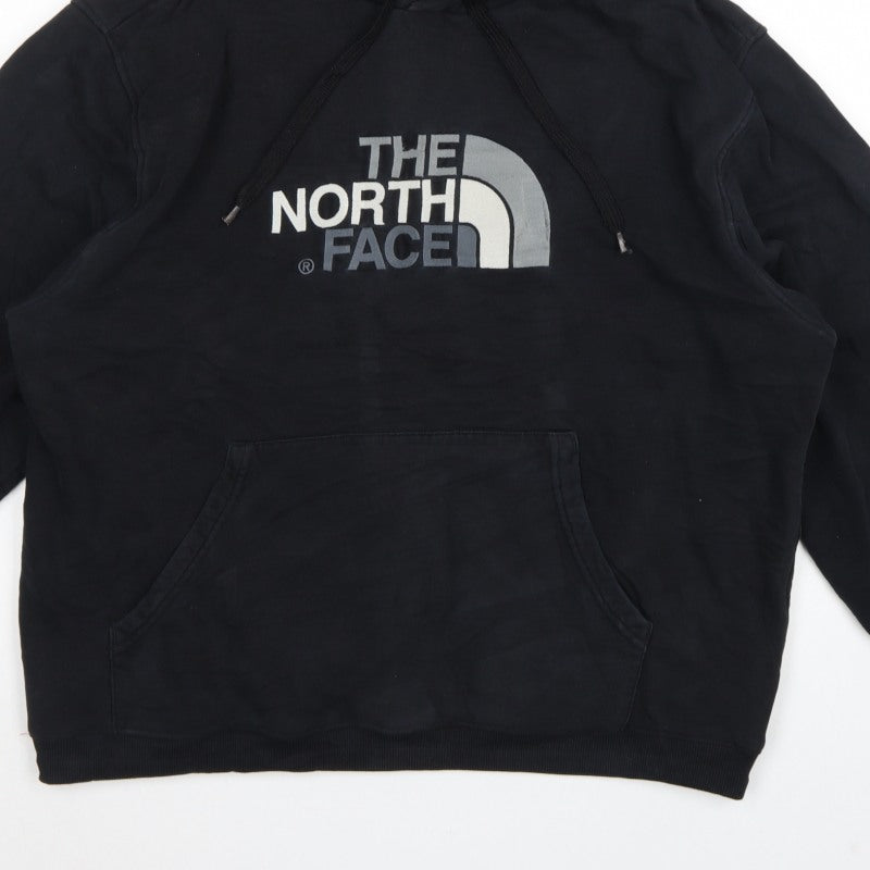 The North Face Men’s Black XL Pullover Hoodie Logo Cotton Fleece