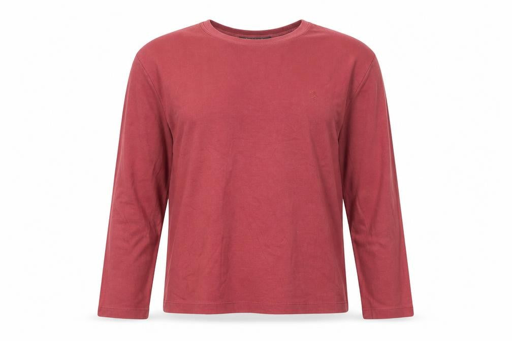 Lauren Ralph Lauren Women's Pink M Basic Cotton Long Sleeve T-Shirt