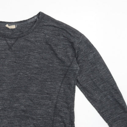 Next Women Grey Size 16 Lightweight Knit Drawstring Hem Sweatshirt