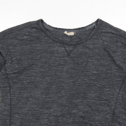 Next Women Grey Size 16 Lightweight Knit Drawstring Hem Sweatshirt