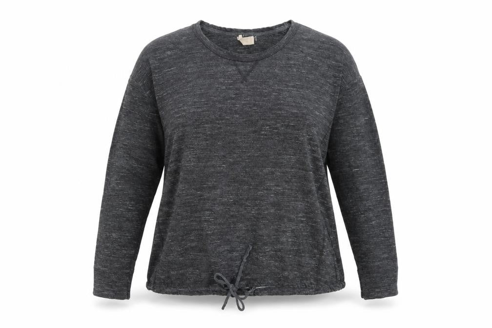 Next Women Grey Size 16 Lightweight Knit Drawstring Hem Sweatshirt