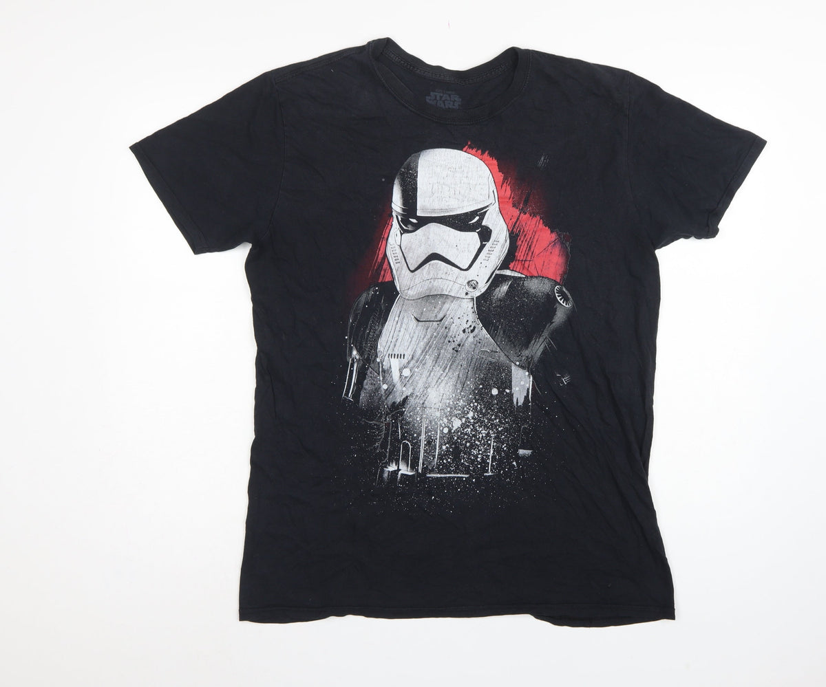 Star Wars Men’s Black Large Stormtrooper Graphic Print T-Shirt