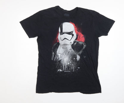 Star Wars Men’s Black Large Stormtrooper Graphic Print T-Shirt