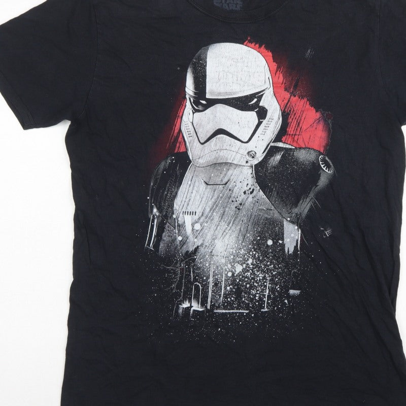 Star Wars Men’s Black Large Stormtrooper Graphic Print T-Shirt