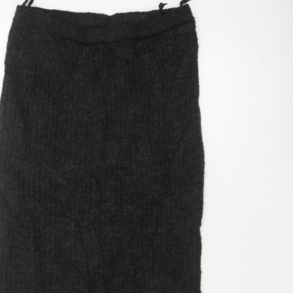 Casamia Women’s Black One Size Long Knit Pencil Skirt Drawstring