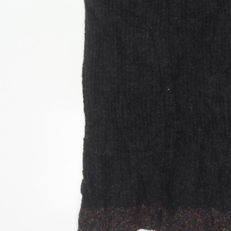 Casamia Women’s Black One Size Long Knit Pencil Skirt Drawstring