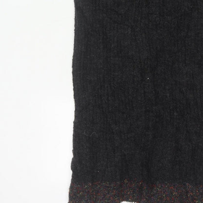 Casamia Women’s Black One Size Long Knit Pencil Skirt Drawstring