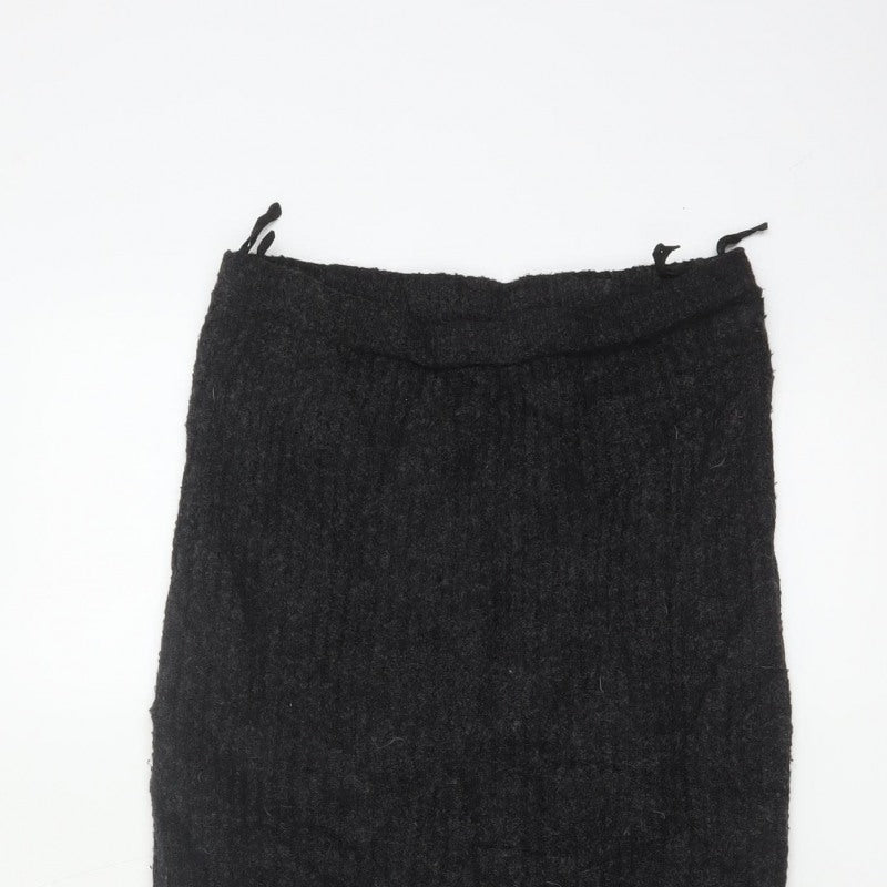 Casamia Women’s Black One Size Long Knit Pencil Skirt Drawstring