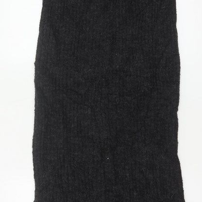 Casamia Women’s Black One Size Long Knit Pencil Skirt Drawstring