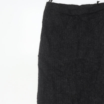 Casamia Women’s Black One Size Long Knit Pencil Skirt Drawstring
