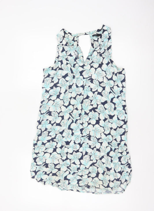 Gap Women’s Blue Floral V-Neck Sleeveless Camisole Tank Top M