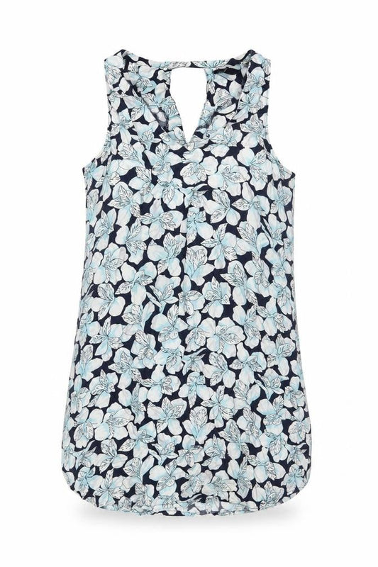 Gap Women’s Blue Floral V-Neck Sleeveless Camisole Tank Top M