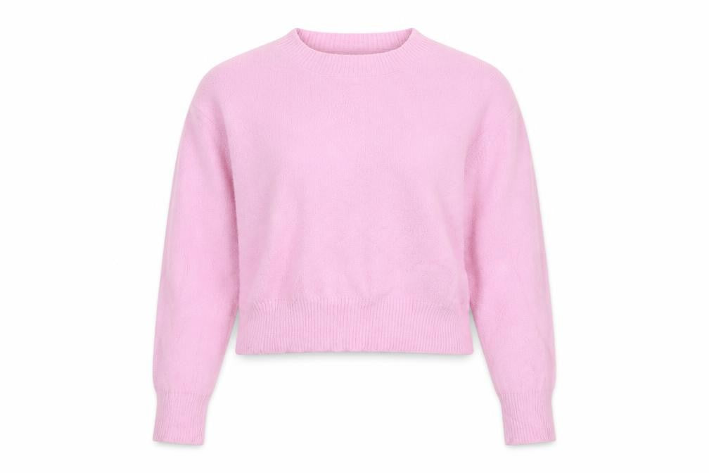 Bershka Women’s Pink UK 6 Mock Neck Knit Pullover Jumper