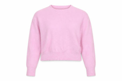 Bershka Women’s Pink UK 6 Mock Neck Knit Pullover Jumper