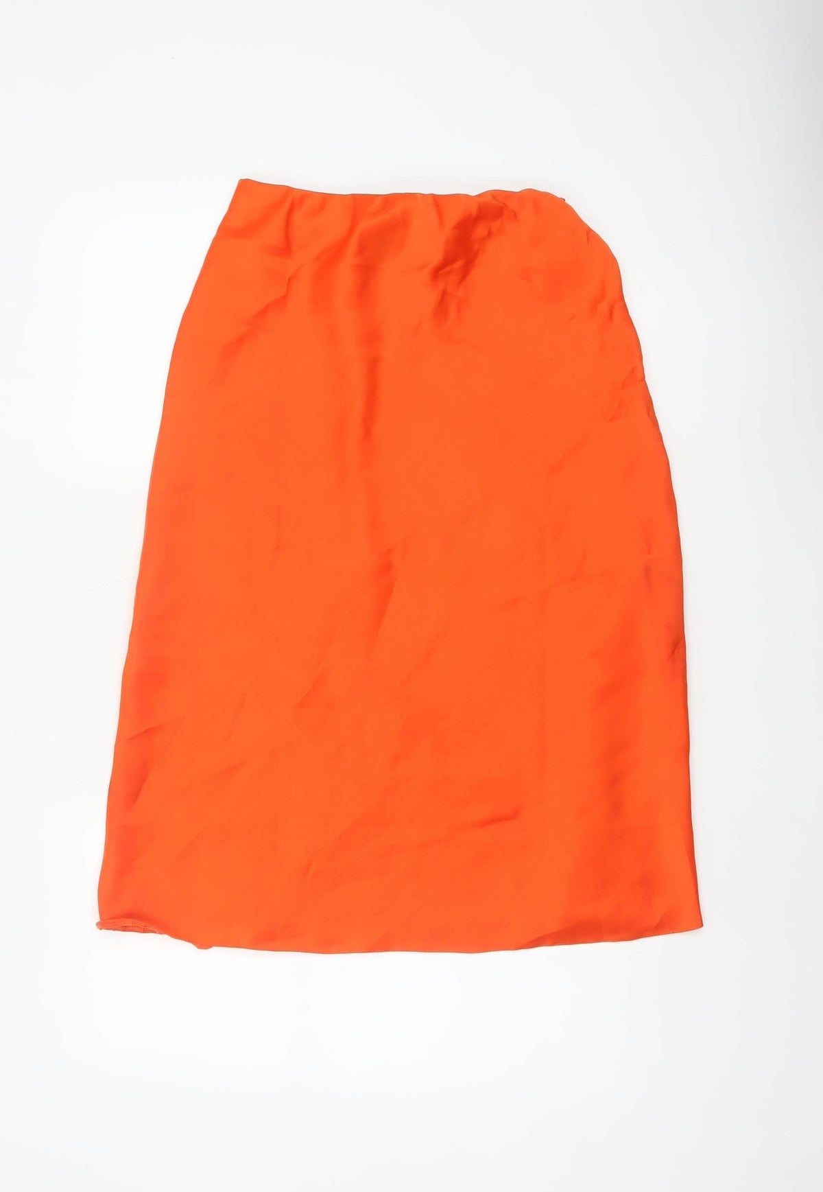 Nobody's Child Women Orange UK 10 Midi Pencil Skirt Stretch
