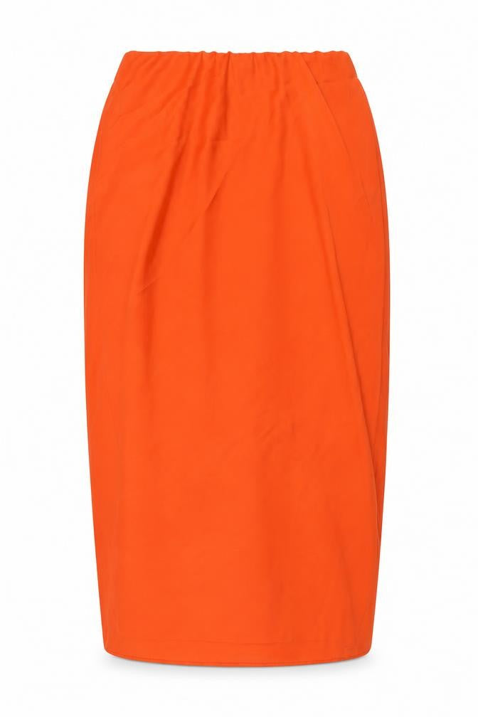 Nobody's Child Women Orange UK 10 Midi Pencil Skirt Stretch
