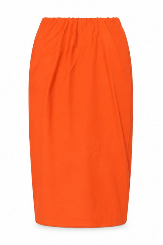 Nobody's Child Women Orange UK 10 Midi Pencil Skirt Stretch